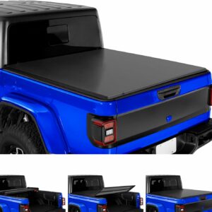 Tyger Auto T3 Soft Tri-fold Truck Bed Tonneau Cover Compatible with 2020-2024 Jeep Gladiator JT | 5' (60") Bed | TG-BC3J1060
